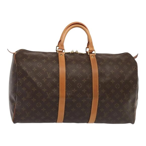 LOUIS VUITTON Monogram Keepall 50 Boston Bag M41426 LV Auth 78572 - Picture 1 of 14